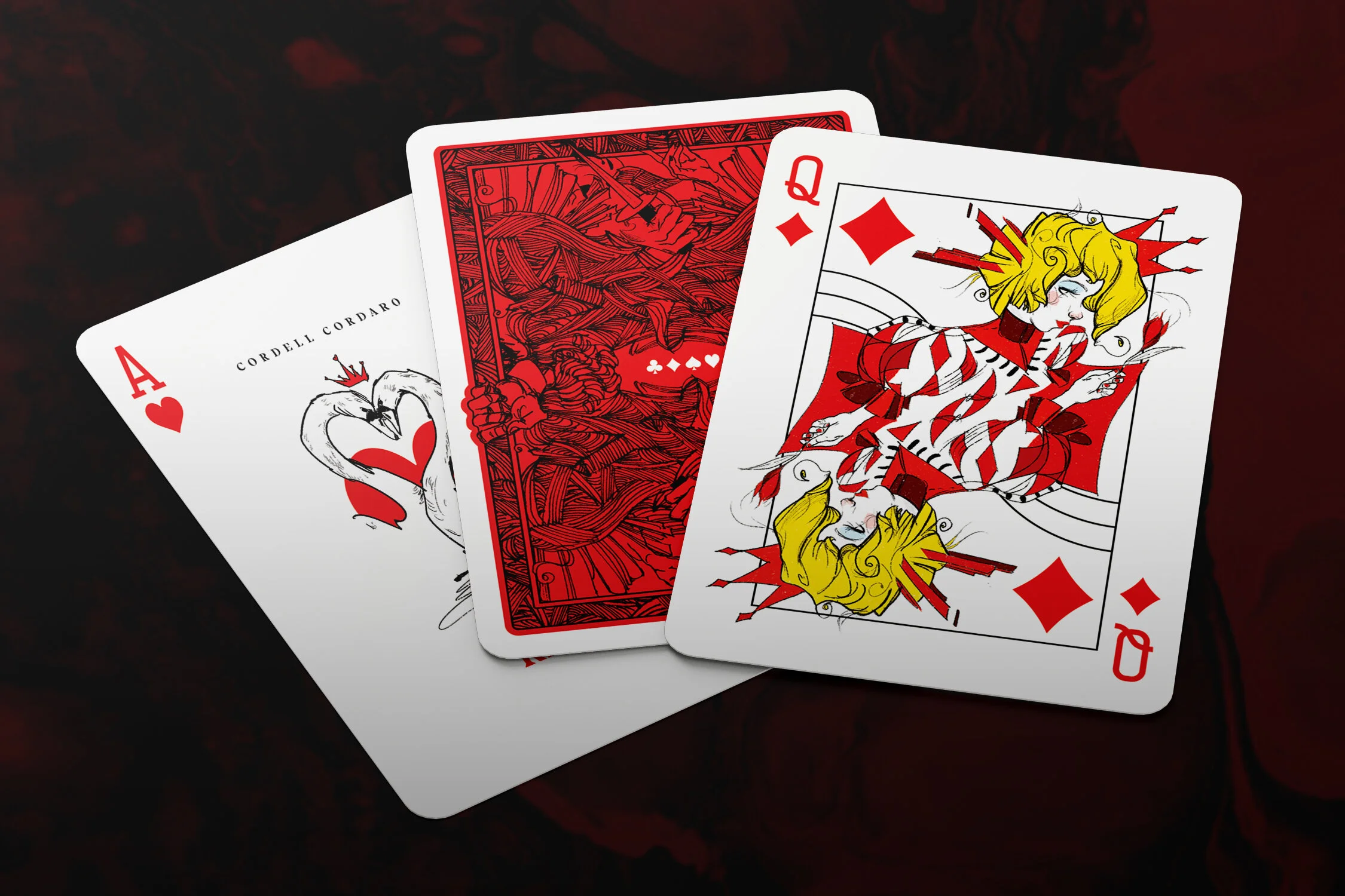 Red & Black Playing Cards | Discover Unique Playing Cards - Shop